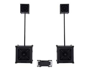 Stereo DVD-CD FM Tower Speakers 500W