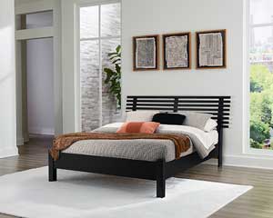 Queen Headboard, Footboard, & Rails In Black