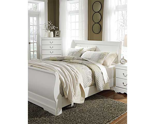 Queen White Headboard second view