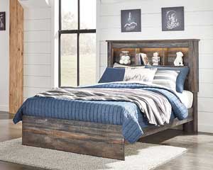 Bookcase Bed with LED Lighting