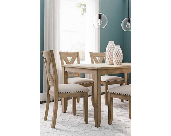 Light Brown Dining Table With 6 Chairs second view