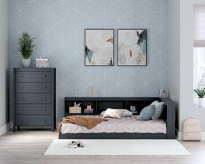 Storage Bed Full Navy Blue furniture Ottawa KS