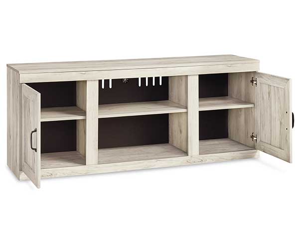 60" Whitewash TV Stand second view