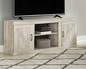 60" Whitewash TV Stand