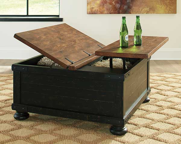 Square Coffee Table With Lift Top  second view