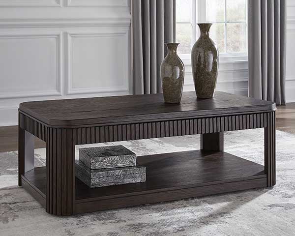 Lift Top Coffee Table Wood Brown second view