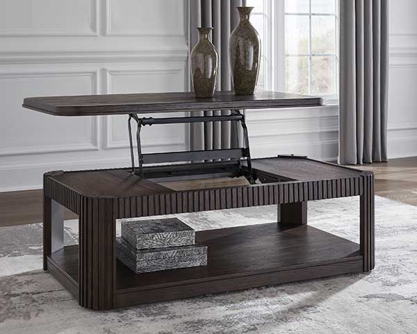 Lift Top Coffee Table Wood Brown