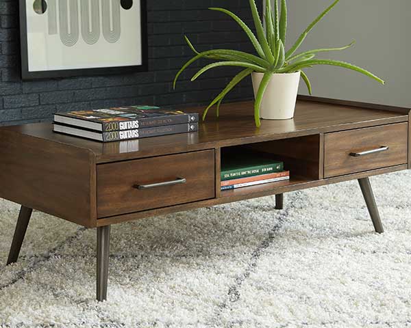 Wood Coffee Table & End Table