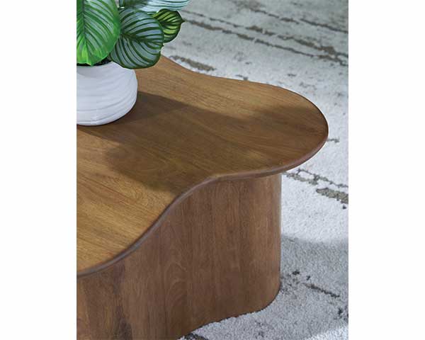 Wood Coffee Table Brown second view