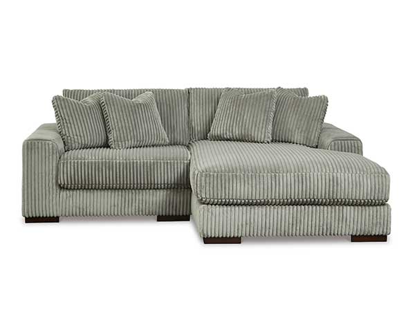 Sofa With Chaise 2 Piece Grey second view