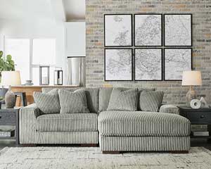 rent to own Sofa With Chaise 2 Piece Grey in Lawrence, KS.