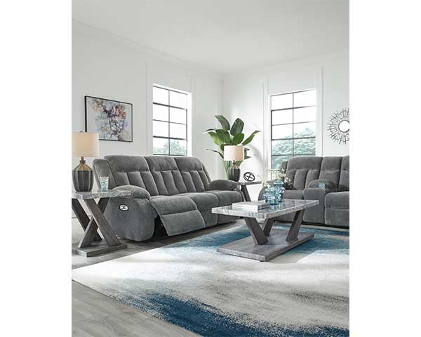 Power Reclining Sofa Steel second view