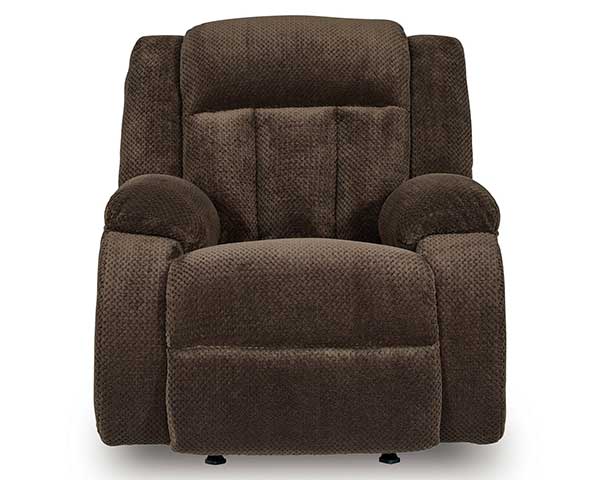 Power Rocker Recliner Chocolate second view