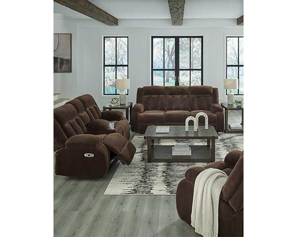 Power Reclining Sofa Chocolate second view