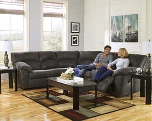Sectional That Reclines 2 Piece Grey
