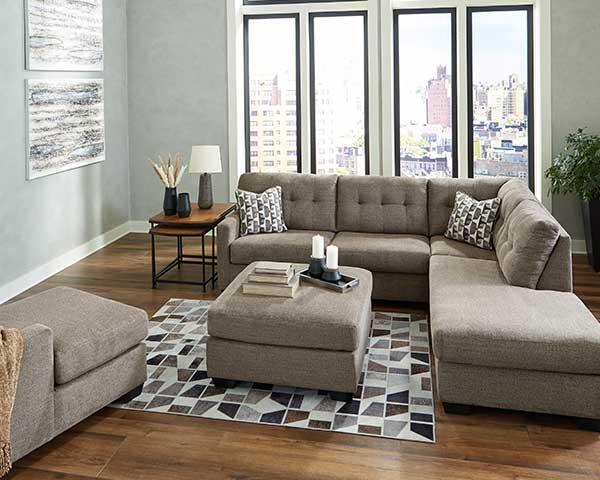 2 Piece Sectional Chocolate