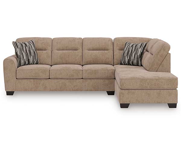 Sectional With Ottoman 3 Piece Mocha second view
