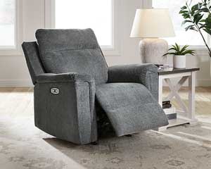 Gravel Gray Power Rocker Recliner