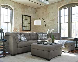 Slate Gray 2 Piece Sectional Couch