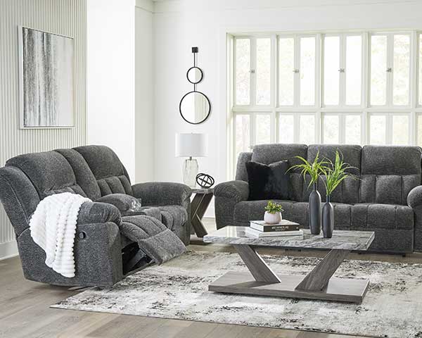 Graphite Gray Sofa That Reclines second view