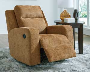rent to own Rocker Recliner Honey in Lawrence, KS.