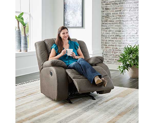 Power Rocker Recliner Dark Brown second view