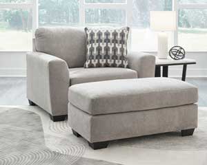 Chair With Ottoman Flannel