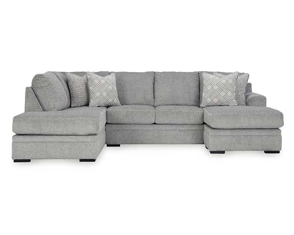 Sectional Sofa 2 Piece Cement second view