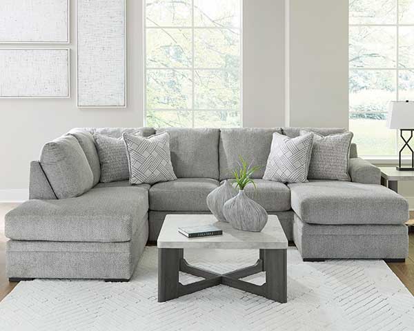 Sectional Sofa 2 Piece Cement