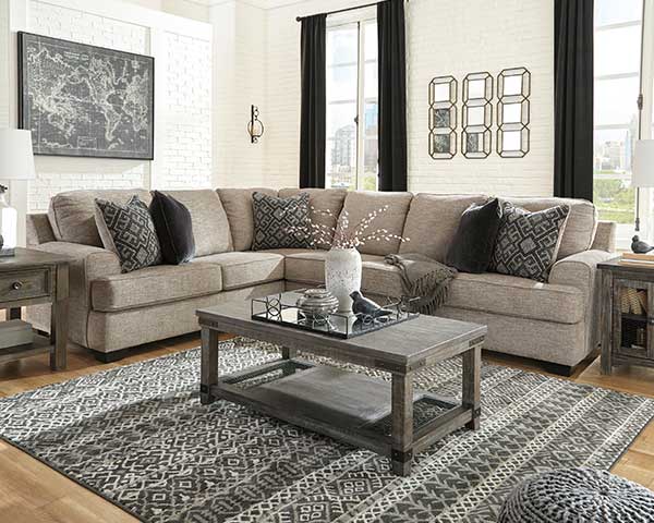 Sectional Couch 2 Piece Stone