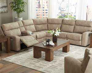 Sectional With Console Storage