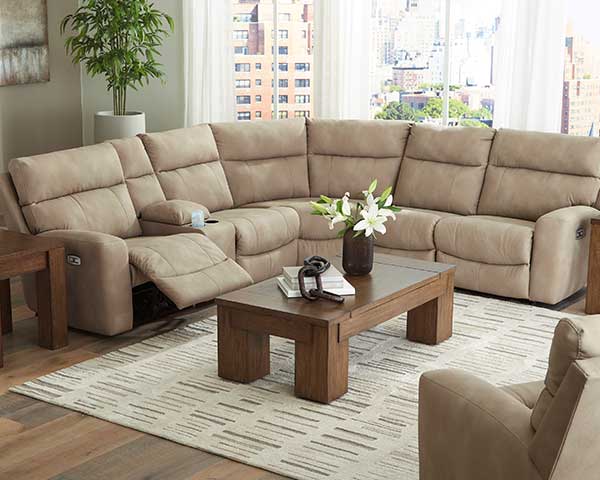 Sectional With Console Storage