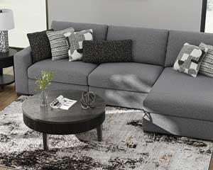 5 Piece Sectional Sofa Salt And Pepper