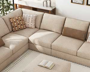 Sectional Sofa 4 Piece Sand