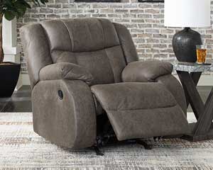 rent to own Rocker Recliner Gunmetal in Lawrence, KS.