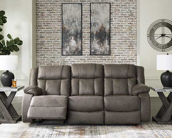 Gunmetal Gray Sofa That Reclines second view