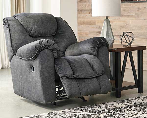 Dark Grey Recliner That Rocks