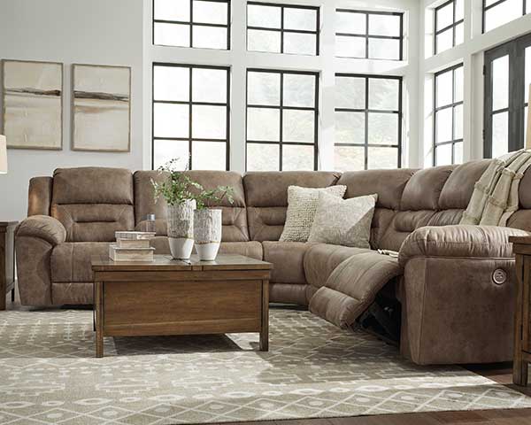 Power Sectional That Reclines 3 Piece Fossil