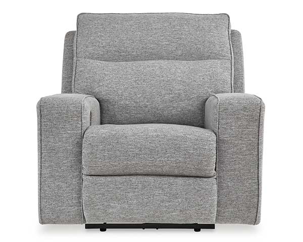 Pewter Recliner With Power Headrest second view