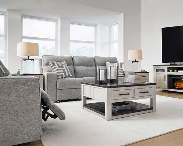 3 Piece Living Room Group In Pewter