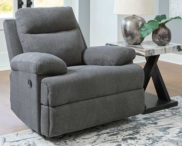 Charcoal Rocker Recliner second view