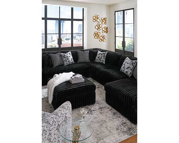 Black Sectional 4 Piece second view