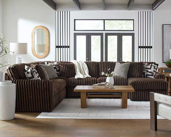 Chocolate Sectional 5 Piece