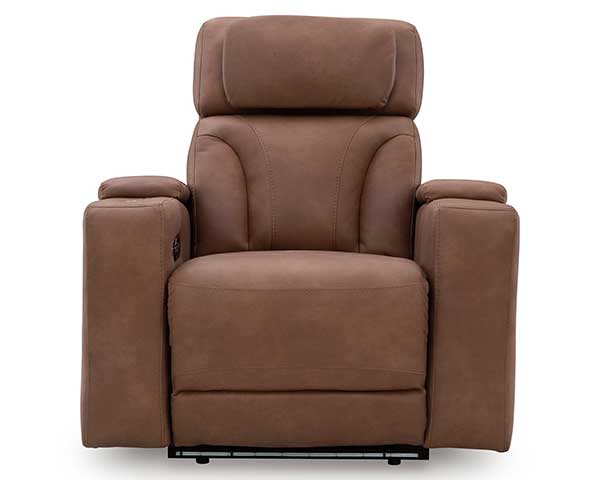 Recliner With Power Adjustable Headrest Caramel second view