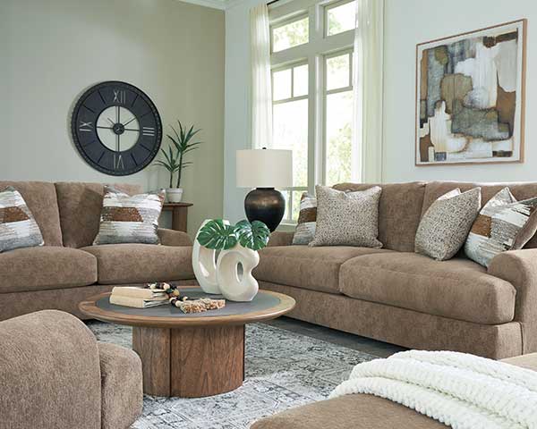 Sofa With Chair Set Pecan Sofa With Chair Set Pecan