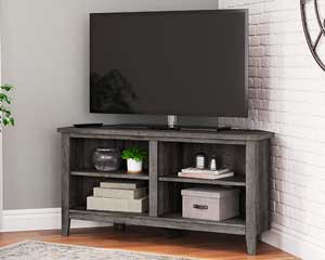 48" Corner TV Stand Grey
