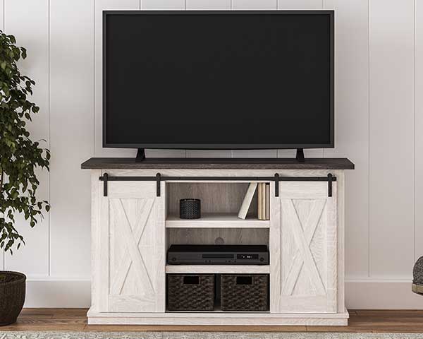 TV Stand Wood Two-Tone
