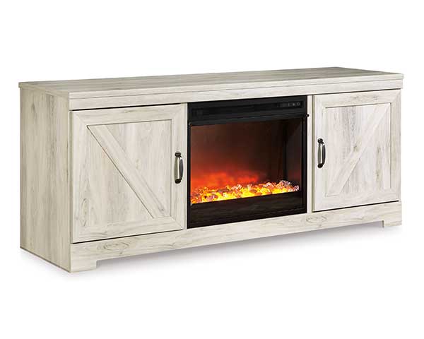 63" TV Stand with Electric Fireplace for Mid Size Rooms second view