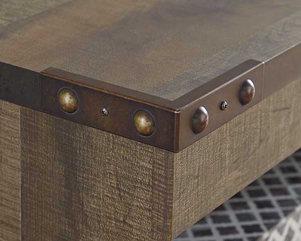 63" Brown TV Stand second view