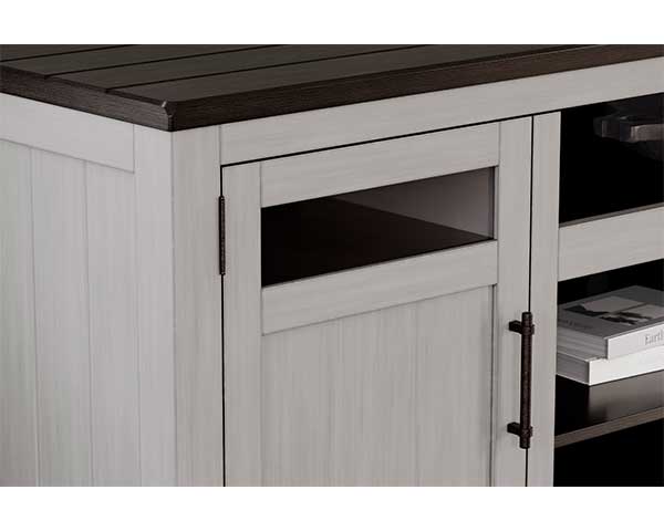72" TV Stand Dark Brown second view